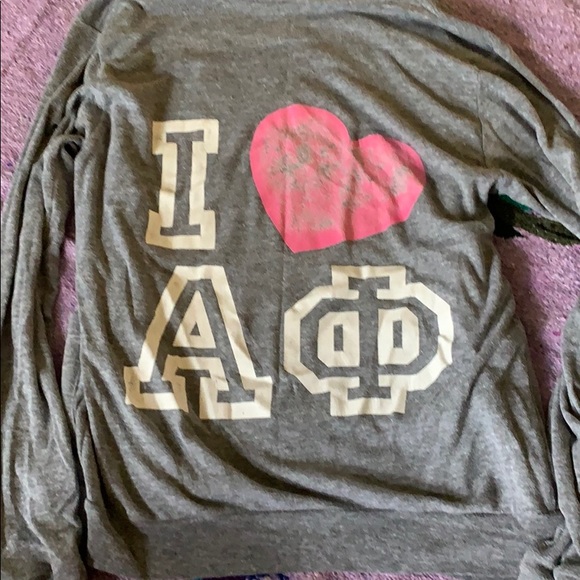 EVERYTHING MUST GO Alpha phi button up cardigan - Picture 2 of 2